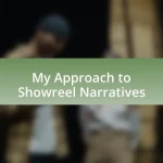 My Approach to Showreel Narratives