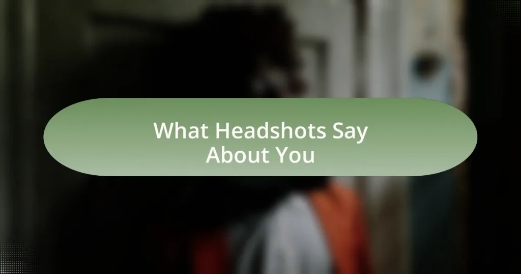 What Headshots Say About You