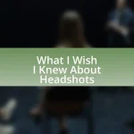 What I Wish I Knew About Headshots