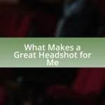 What Makes a Great Headshot for Me